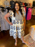 Bound for Barcelona Dress - Plus