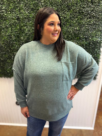 Misty Morning Pocket Top - Plus