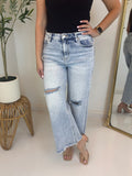 Corinne Cropped Wide Leg Jean - Risen