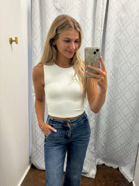 Reversible Knit Cropped Tank