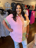 Creative Spark Color Block Top - Plus