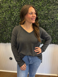 Coffee Break Ribbed Top