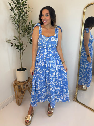 Seaside Tie Strap Dress