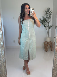 Lucky Stripe Sleeveless Dress