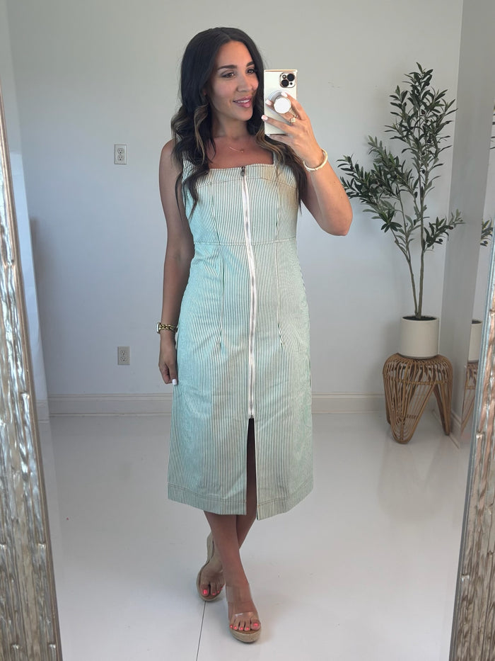 Lucky Stripe Sleeveless Dress