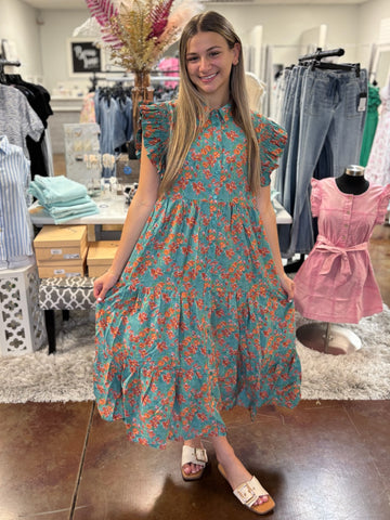 Cottage Charm Midi Dress