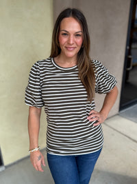 Fine Lines Striped Top