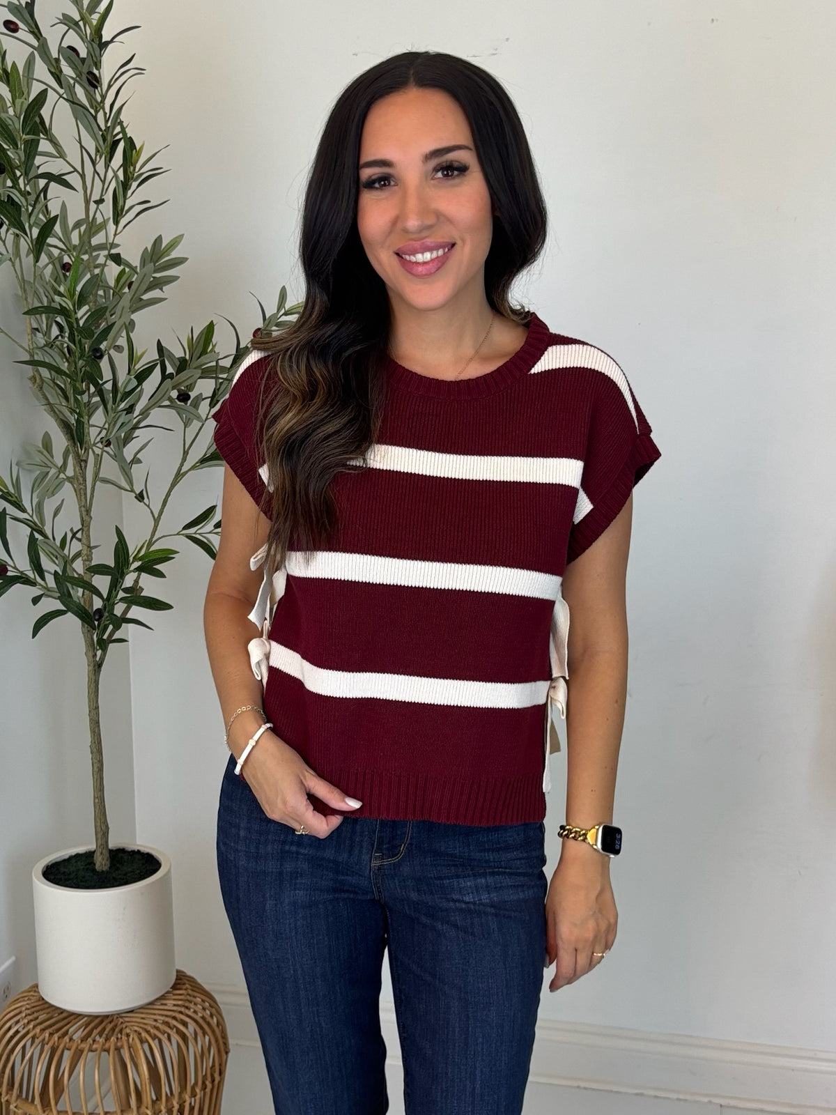 September Stroll Striped Top