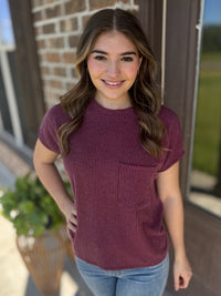 Cabin Retreat Ribbed Top