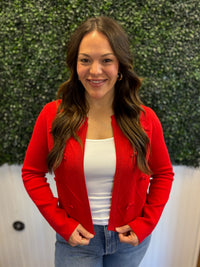 Darling Detail Diamond Print Cardigan