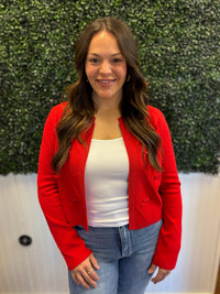 Darling Detail Diamond Print Cardigan