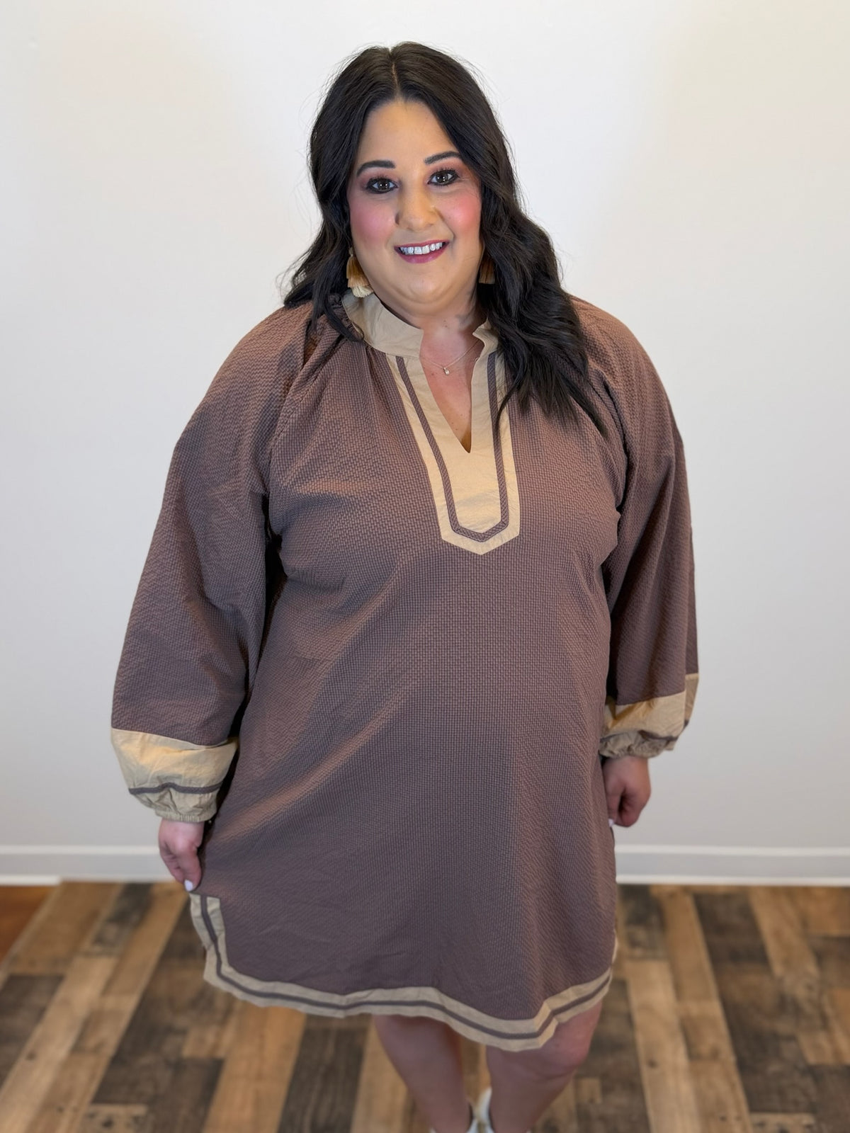 Warm Horizon Tunic Dress - Plus