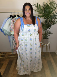 Floral Keepsake Midi Dress - Plus
