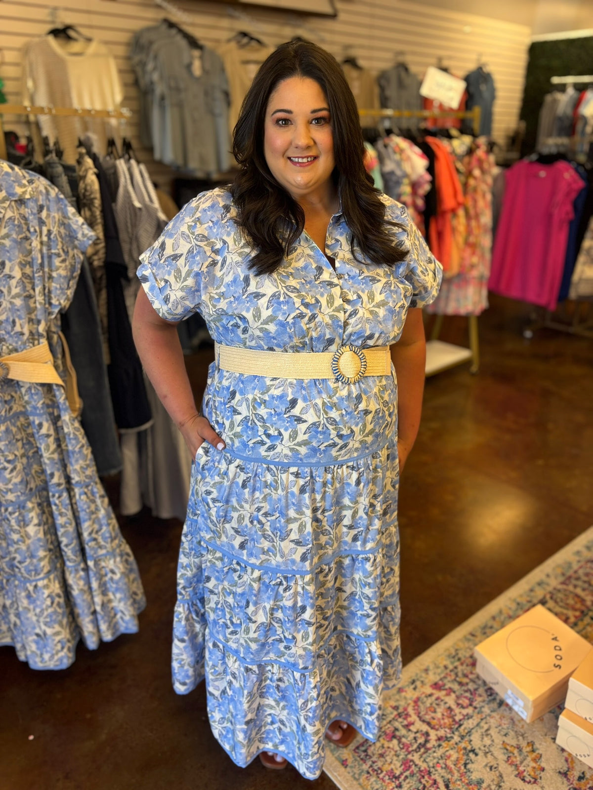 Southern Hospitality Floral Dress - Plus