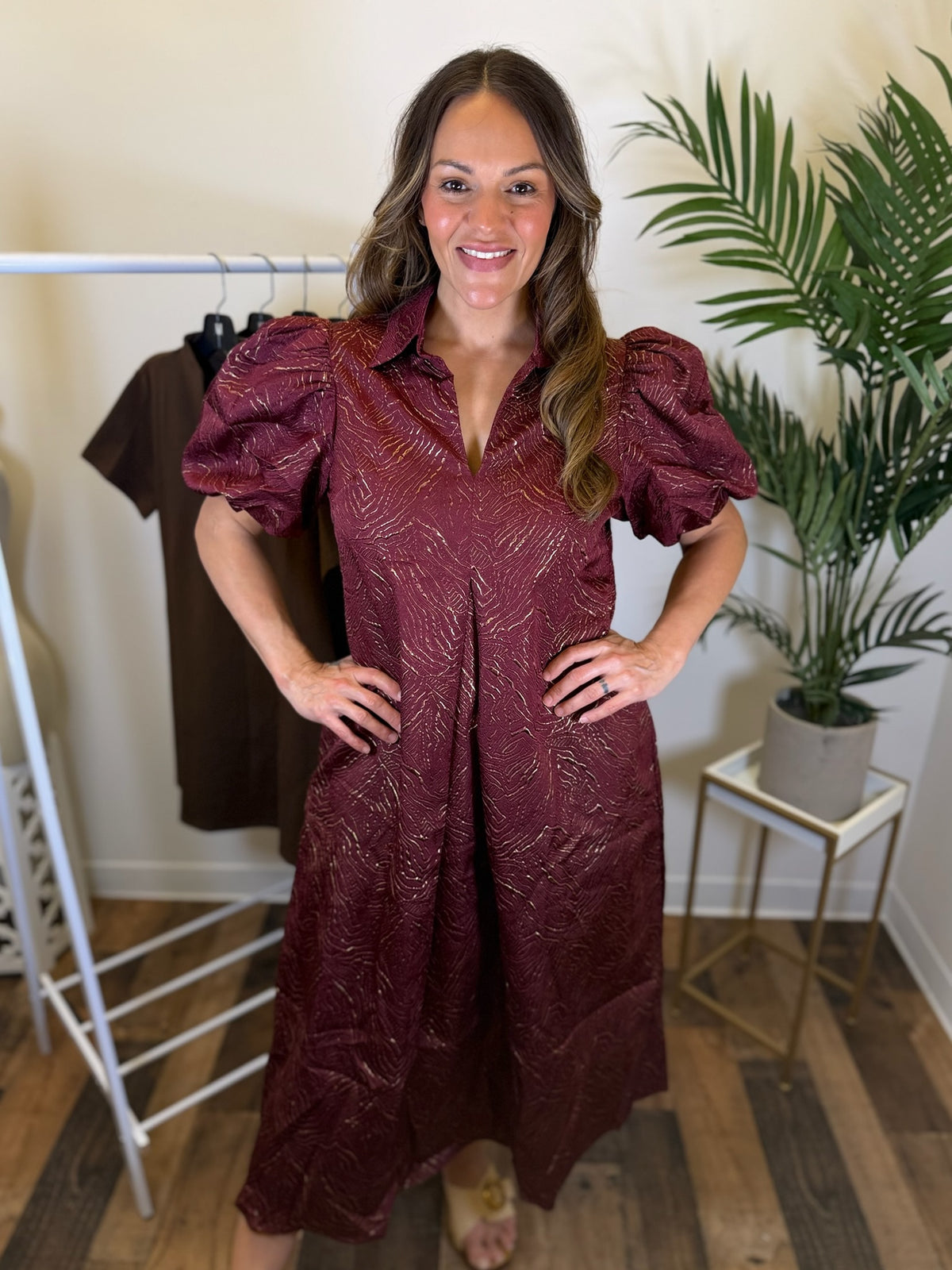 Falling for You Midi Dress
