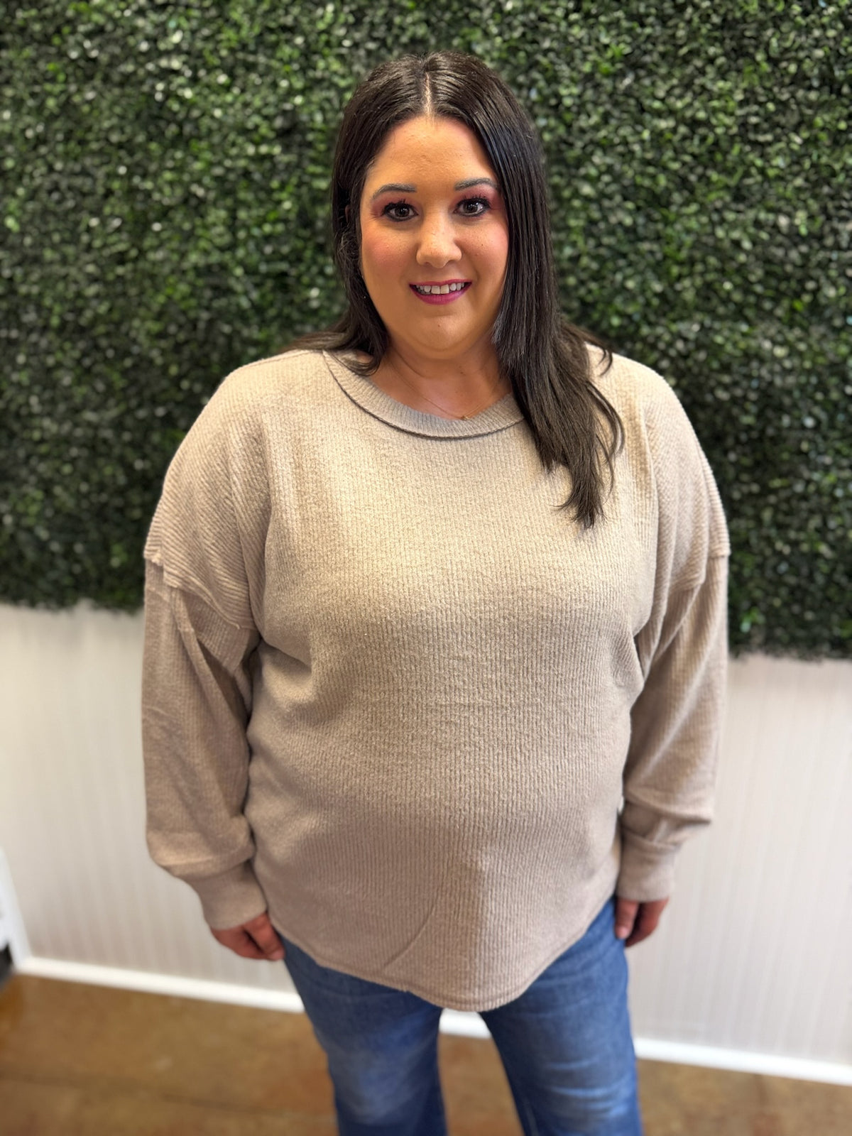 Easy Does it Ribbed Top - Plus