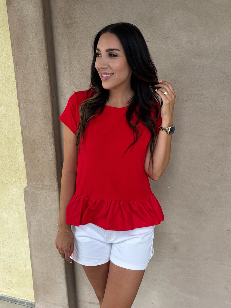 Prissy Peplum Top