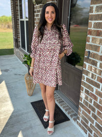 Rustic Rose Corduroy Dress