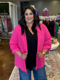 Pink Blazer - Plus