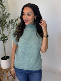 Muted Moment Mock Neck Top