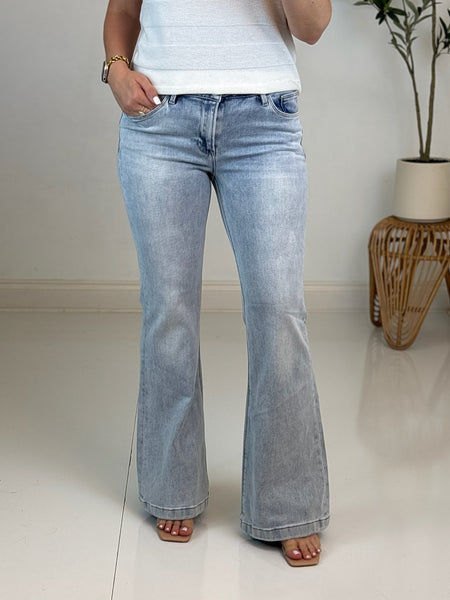 Ellen Low Rise Flare Jean - Risen