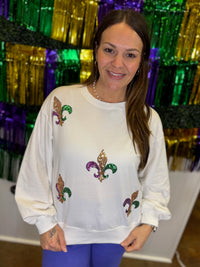 Fleur de Fun Sequins Top