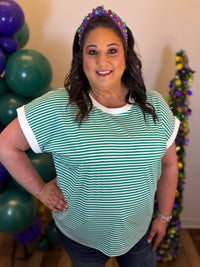 Canal Street Striped Top - Plus