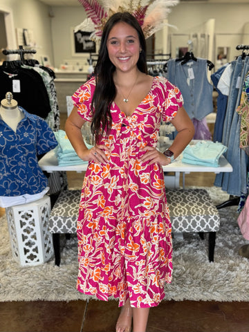 Summer Fling Floral Dress