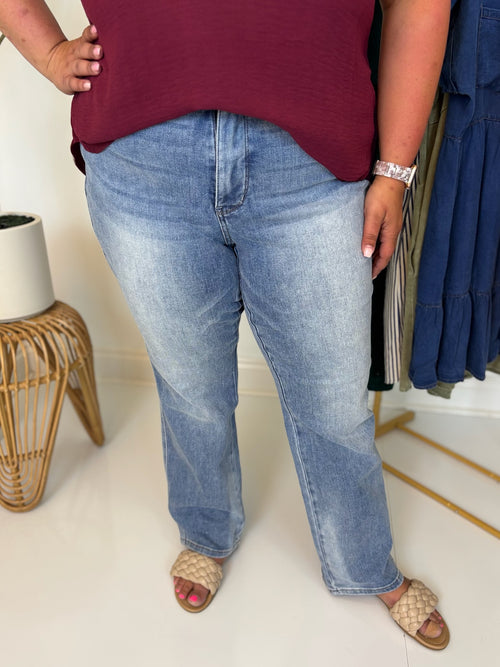 Teagan Tummy Control Straight Leg Jean - Judy Blue