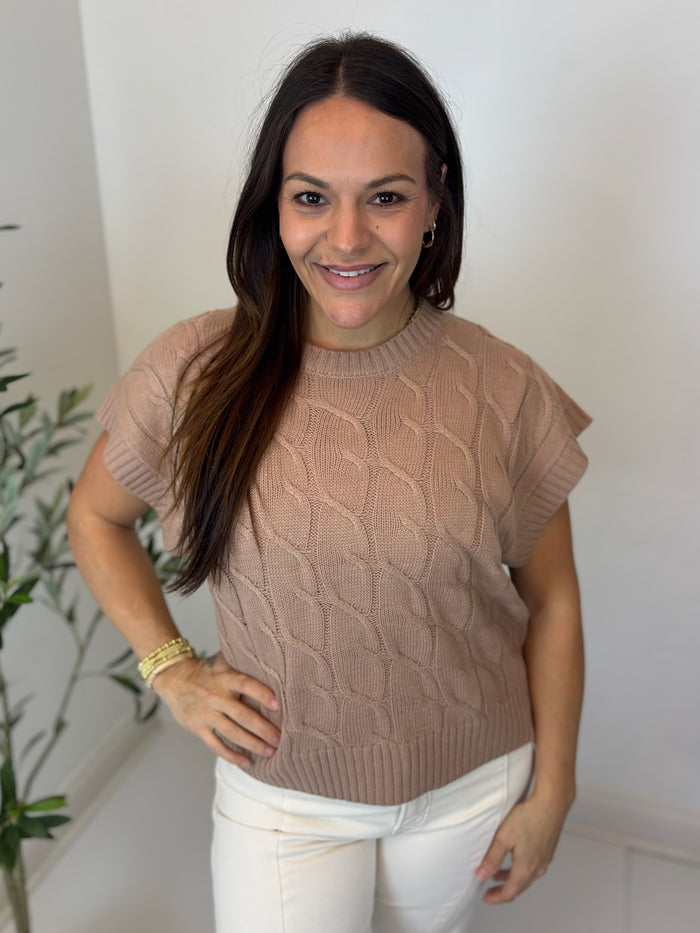 Celine Cable Knit Top
