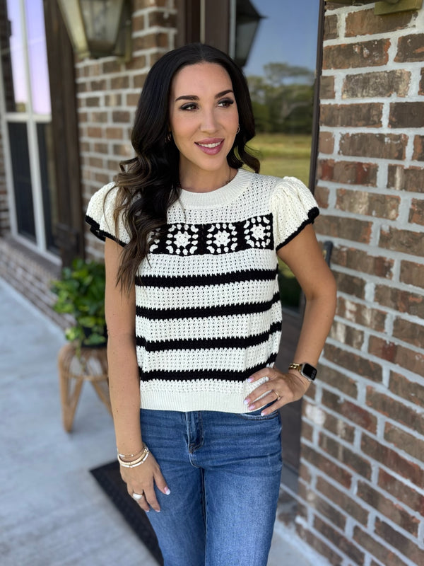 Quite Contrary Crochet Top
