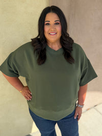Off Duty Ribbed Top - Plus