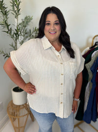 Soft Intentions Striped Top - Plus