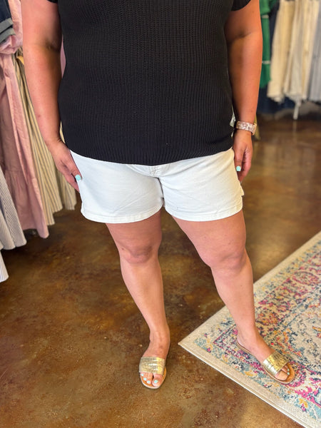Wilhemina High Rise Denim Short - Risen (Plus)