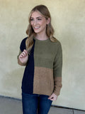 Shyla Color Block Sweater