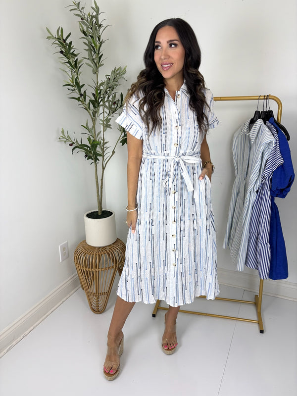 Coastal Stroll Midi Dress