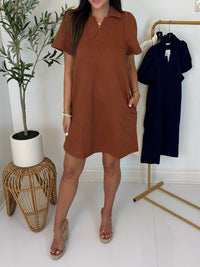 Polished Edge Textured Dress
