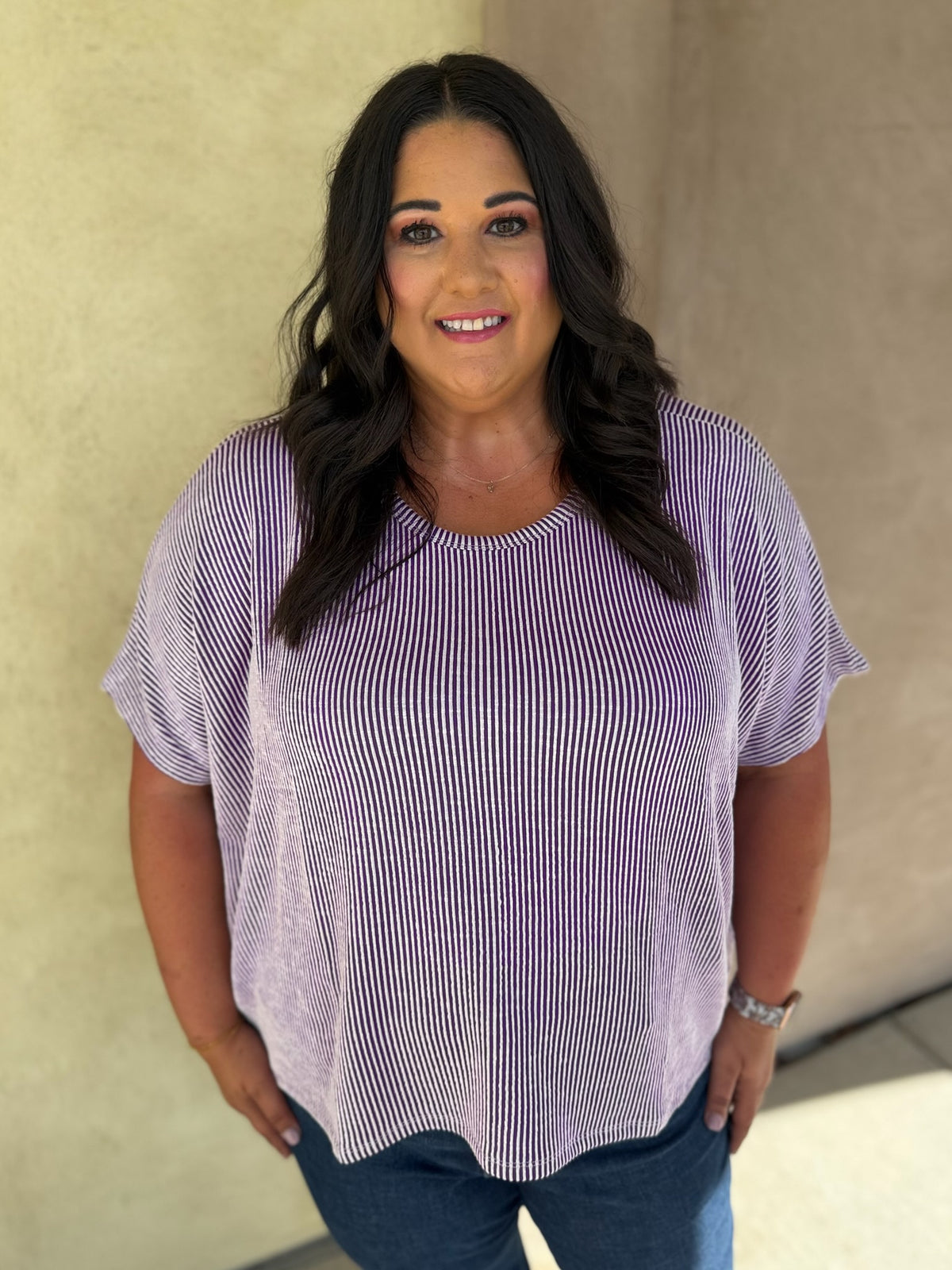Classic Lines Ribbed Top - Plus