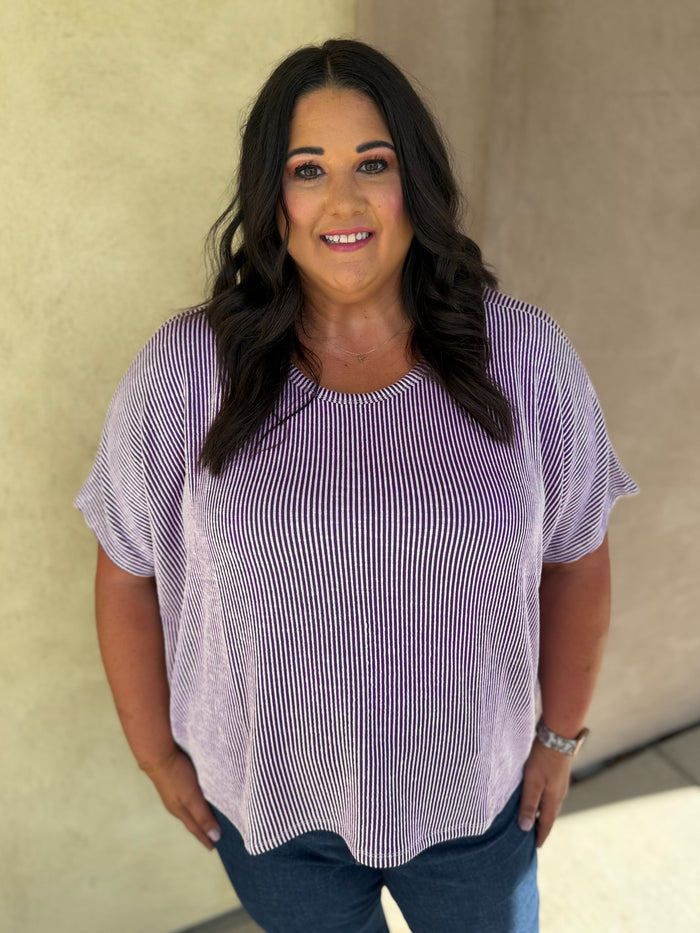 Classic Lines Ribbed Top - Plus