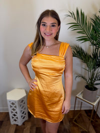 Steal the Show Satin Dress