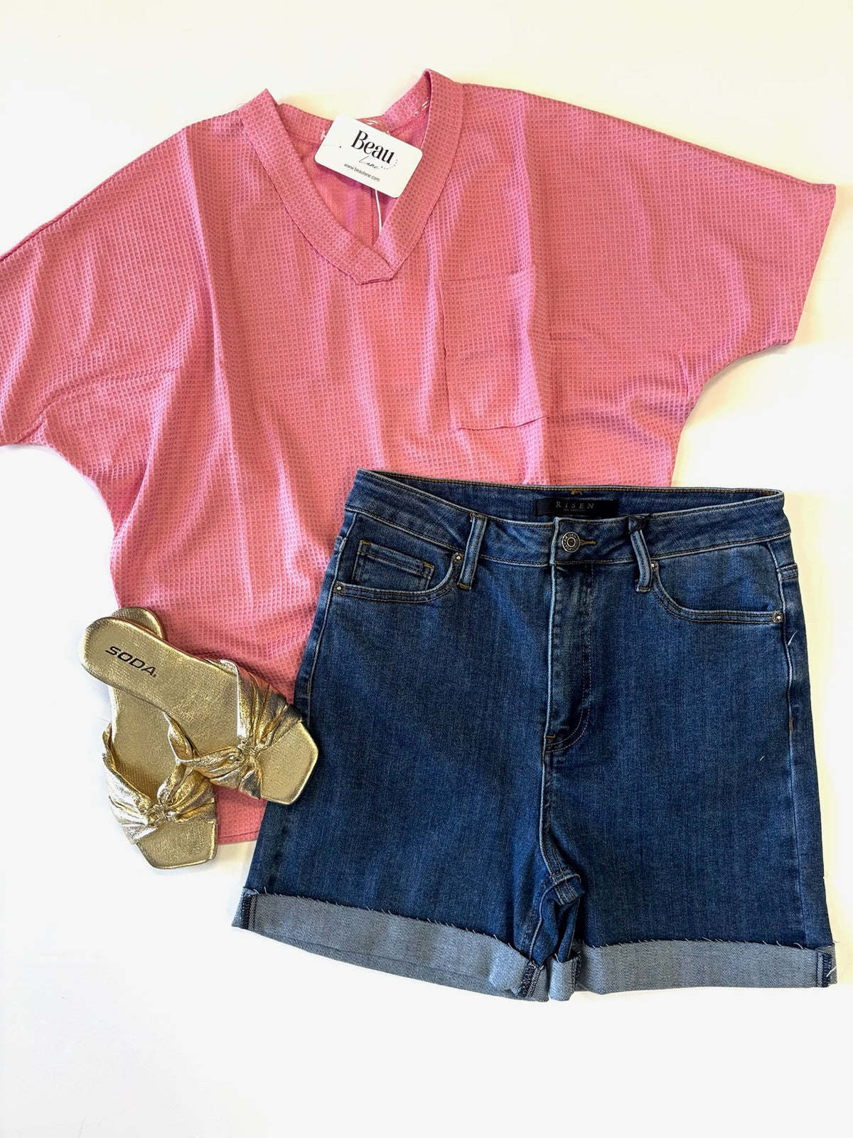 Emorie High Waist Denim Short - Risen