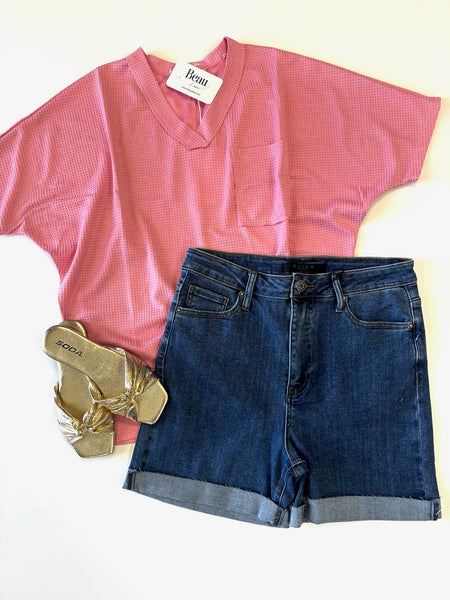 Emorie High Waist Denim Short - Risen
