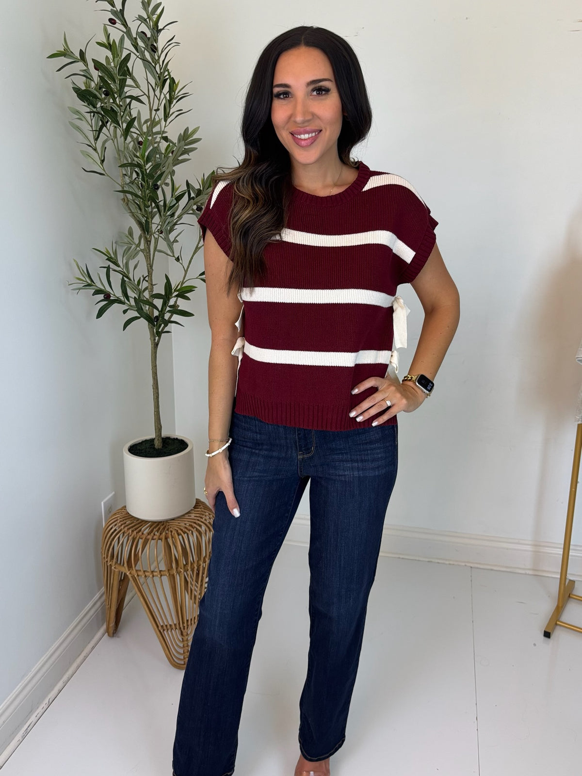 September Stroll Striped Top