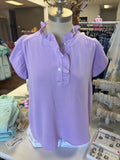 Social Gathering Ruffle Sleeve Top