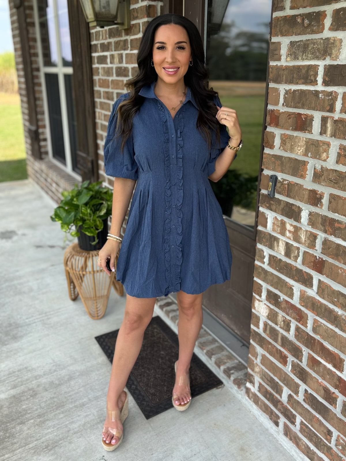 Easy Breeze Bubble Hem Dress
