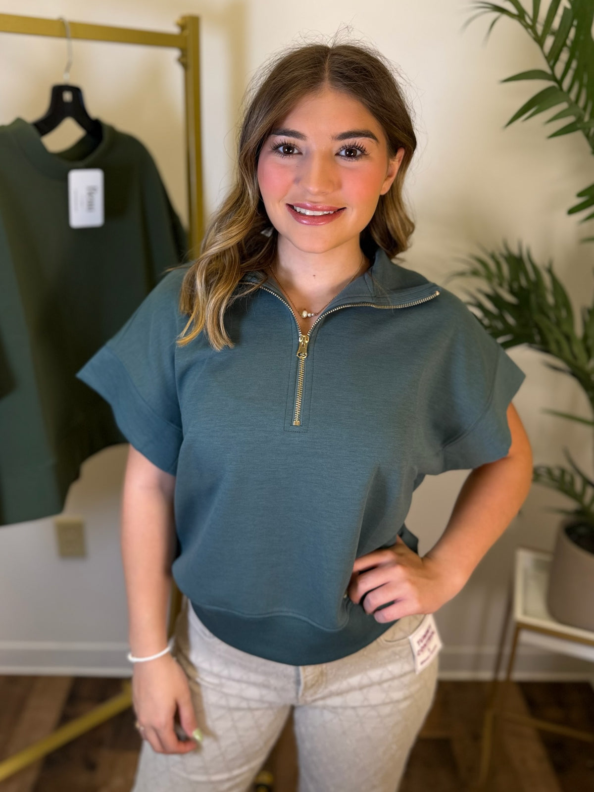Plans Pending Half Zip Top