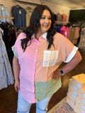 Creative Spark Color Block Top - Plus