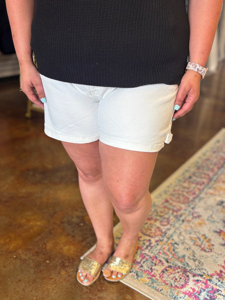 Wilhemina High Rise Denim Short - Risen (Plus)