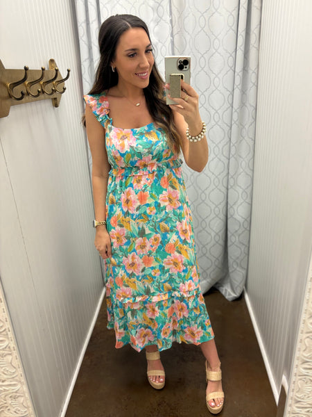 Anywhere With You Watercolor Dress