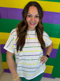 Second Line Striped Top